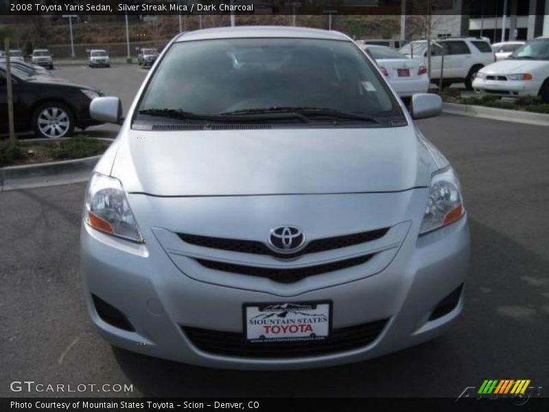 Silver Streak Mica / Dark Charcoal 2008 Toyota Yaris Sedan