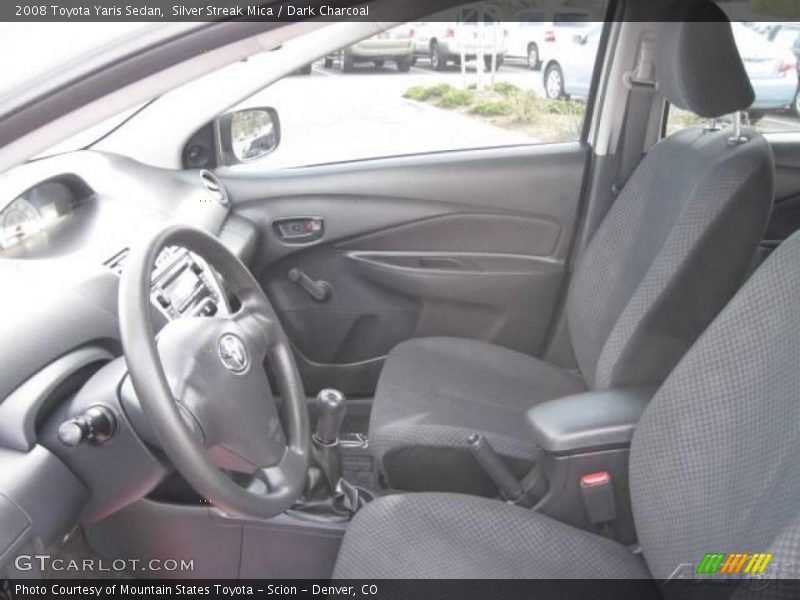 Silver Streak Mica / Dark Charcoal 2008 Toyota Yaris Sedan