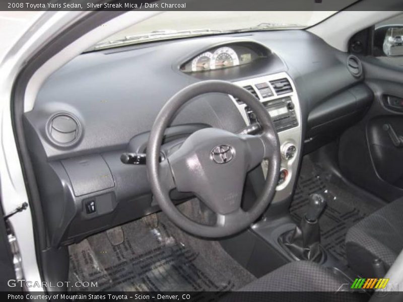 Silver Streak Mica / Dark Charcoal 2008 Toyota Yaris Sedan