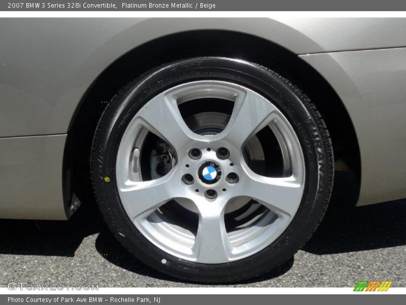Platinum Bronze Metallic / Beige 2007 BMW 3 Series 328i Convertible