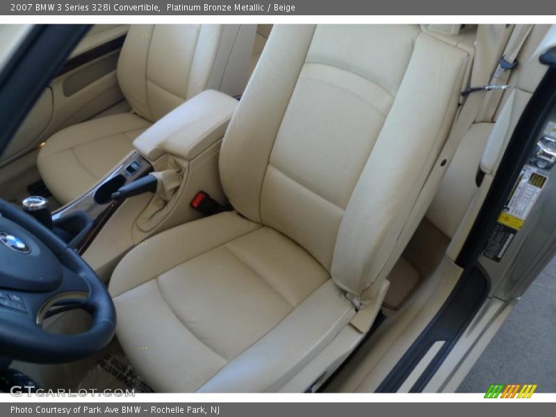 Platinum Bronze Metallic / Beige 2007 BMW 3 Series 328i Convertible