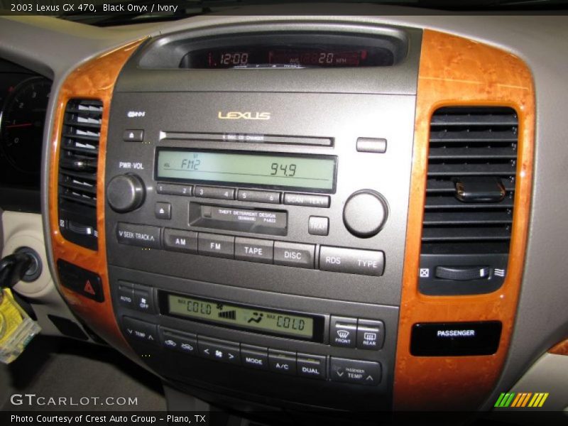 Black Onyx / Ivory 2003 Lexus GX 470