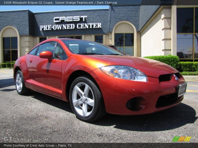 Sunset Orange Pearlescent / Dark Charcoal 2006 Mitsubishi Eclipse GS Coupe