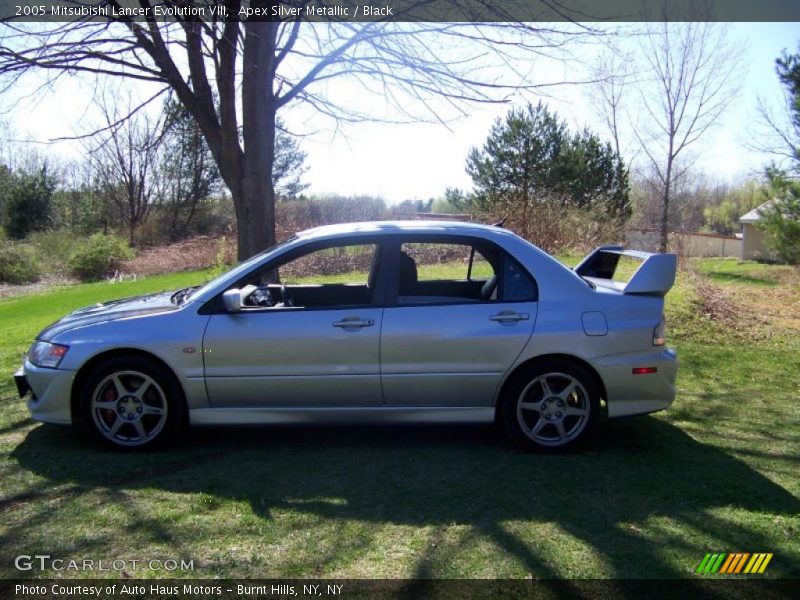 Apex Silver Metallic / Black 2005 Mitsubishi Lancer Evolution VIII