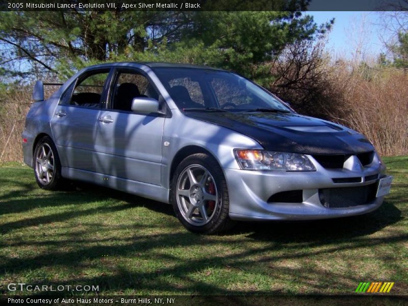 Apex Silver Metallic / Black 2005 Mitsubishi Lancer Evolution VIII