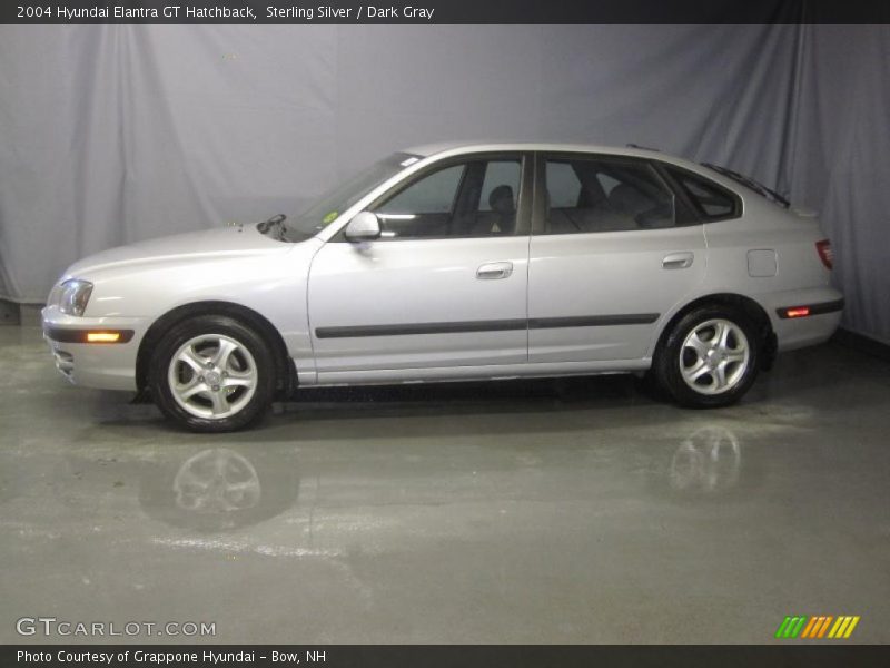 Sterling Silver / Dark Gray 2004 Hyundai Elantra GT Hatchback
