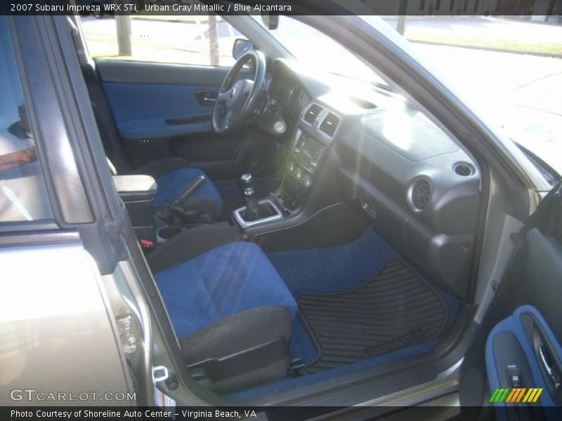 Urban Gray Metallic / Blue Alcantara 2007 Subaru Impreza WRX STi