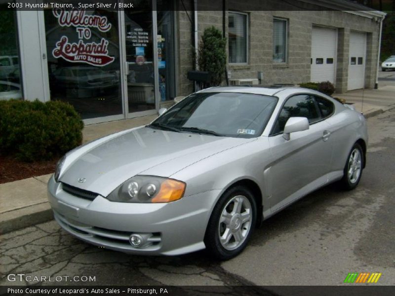 Super Silver / Black 2003 Hyundai Tiburon
