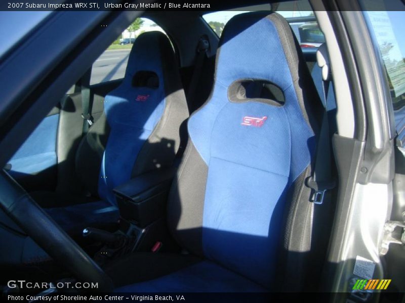 Urban Gray Metallic / Blue Alcantara 2007 Subaru Impreza WRX STi