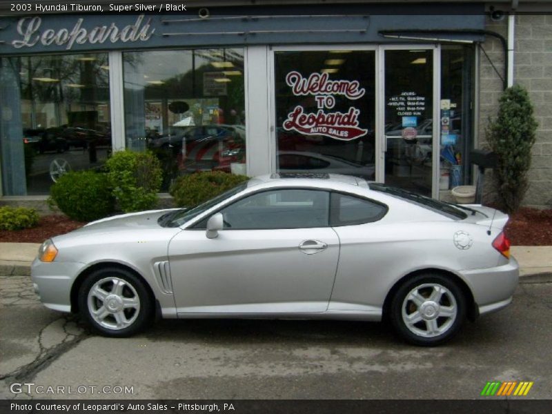 Super Silver / Black 2003 Hyundai Tiburon