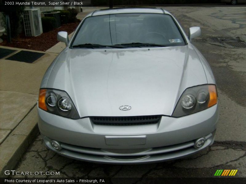 Super Silver / Black 2003 Hyundai Tiburon