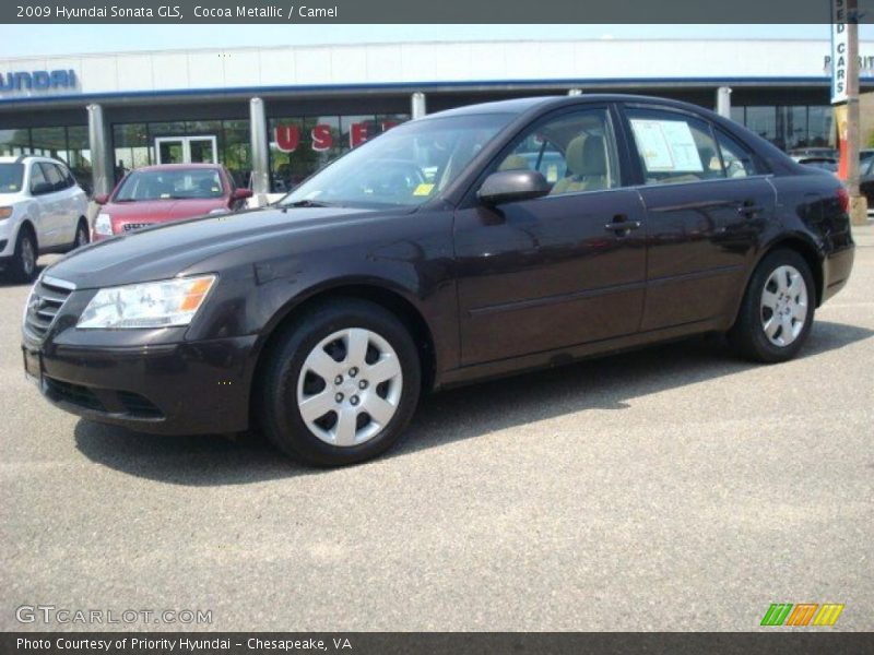 Cocoa Metallic / Camel 2009 Hyundai Sonata GLS