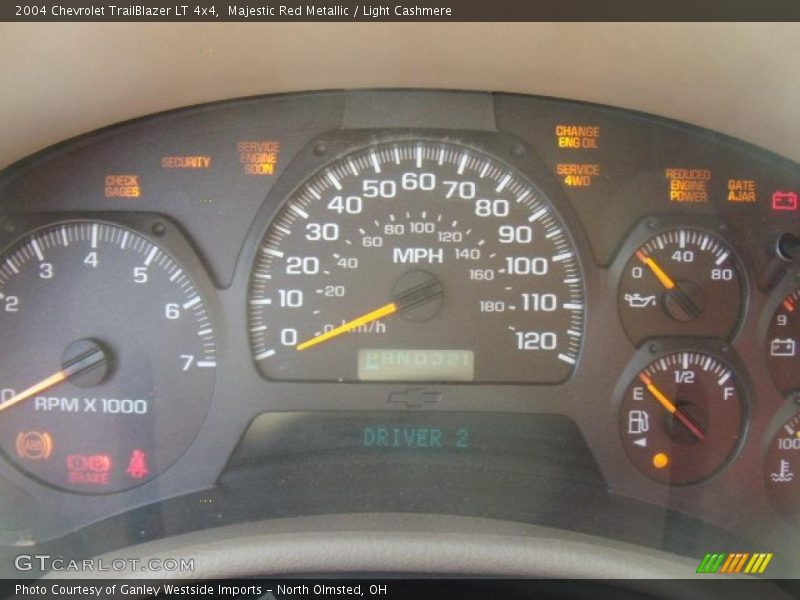 Majestic Red Metallic / Light Cashmere 2004 Chevrolet TrailBlazer LT 4x4