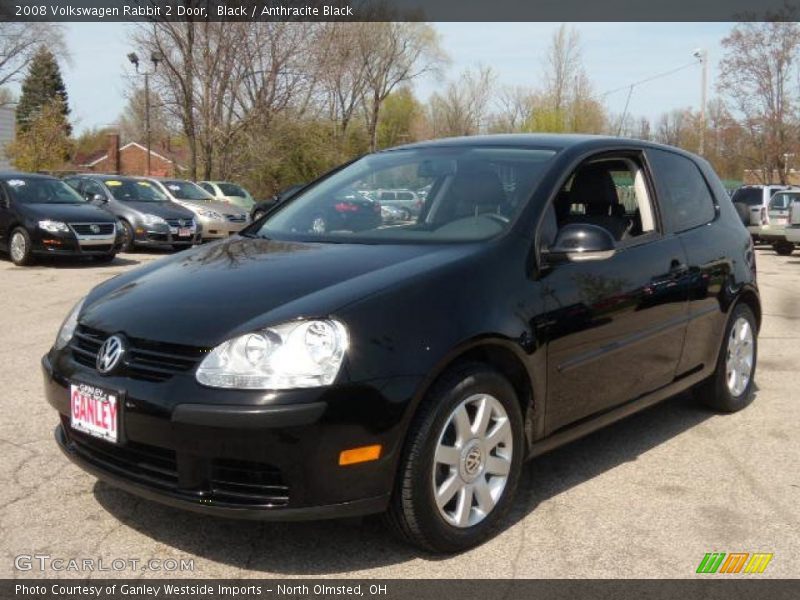 Black / Anthracite Black 2008 Volkswagen Rabbit 2 Door