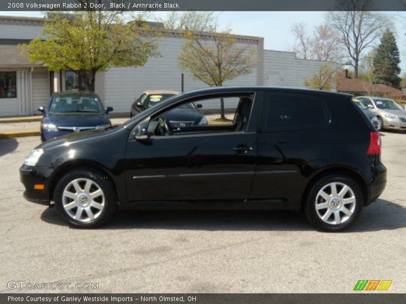 Black / Anthracite Black 2008 Volkswagen Rabbit 2 Door
