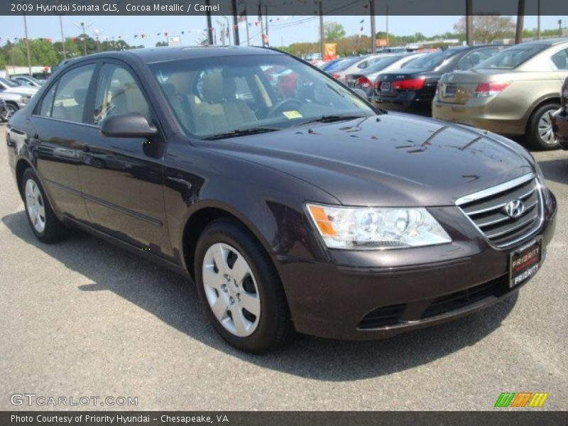 Cocoa Metallic / Camel 2009 Hyundai Sonata GLS
