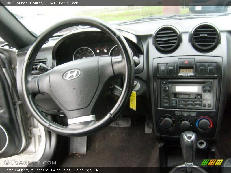 Super Silver / Black 2003 Hyundai Tiburon