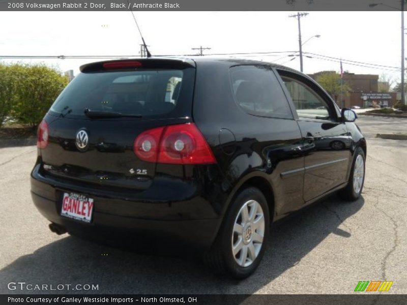 Black / Anthracite Black 2008 Volkswagen Rabbit 2 Door