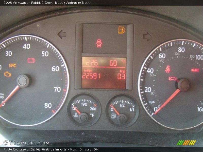 Black / Anthracite Black 2008 Volkswagen Rabbit 2 Door