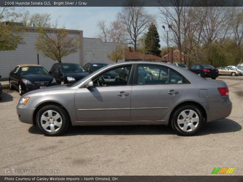 Bright Silver / Gray 2008 Hyundai Sonata GLS
