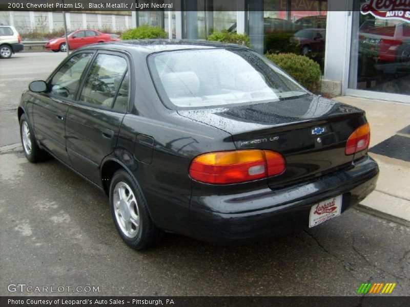 Black Metallic / Light Neutral 2001 Chevrolet Prizm LSi
