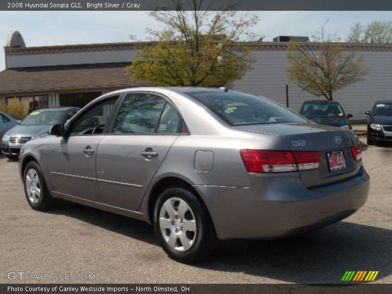 Bright Silver / Gray 2008 Hyundai Sonata GLS