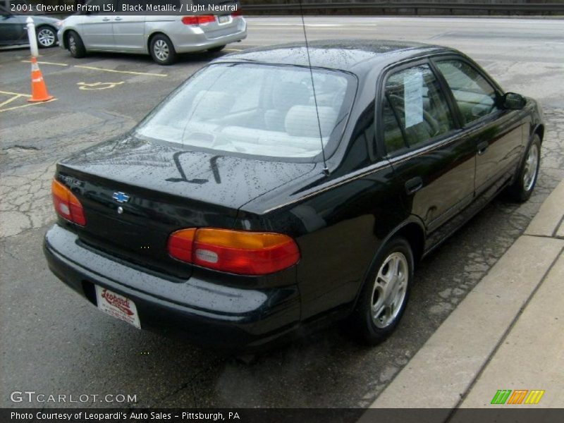 Black Metallic / Light Neutral 2001 Chevrolet Prizm LSi