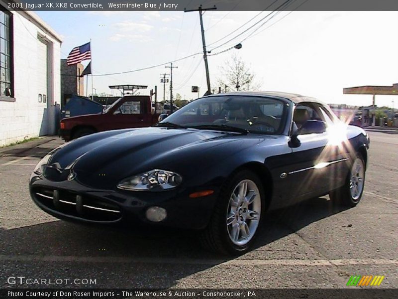 Westminster Blue / Ivory 2001 Jaguar XK XK8 Convertible