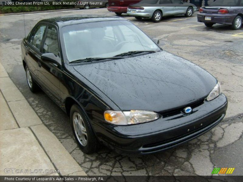 Black Metallic / Light Neutral 2001 Chevrolet Prizm LSi