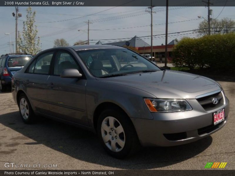 Bright Silver / Gray 2008 Hyundai Sonata GLS
