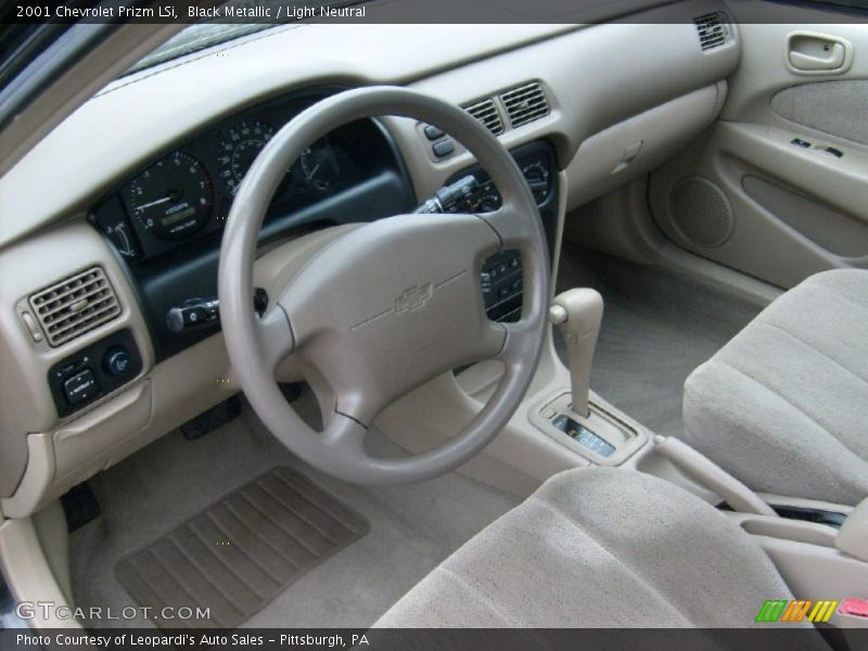 Black Metallic / Light Neutral 2001 Chevrolet Prizm LSi