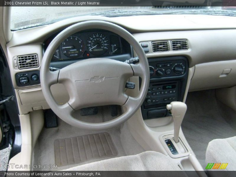 Black Metallic / Light Neutral 2001 Chevrolet Prizm LSi