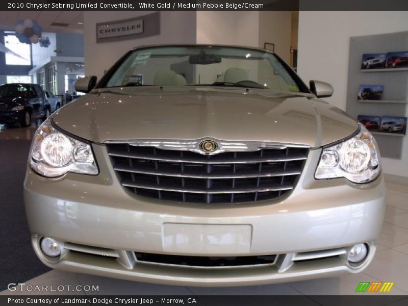 White Gold / Medium Pebble Beige/Cream 2010 Chrysler Sebring Limited Convertible