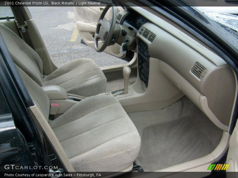 Black Metallic / Light Neutral 2001 Chevrolet Prizm LSi