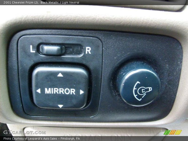 Black Metallic / Light Neutral 2001 Chevrolet Prizm LSi