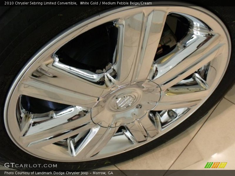 White Gold / Medium Pebble Beige/Cream 2010 Chrysler Sebring Limited Convertible