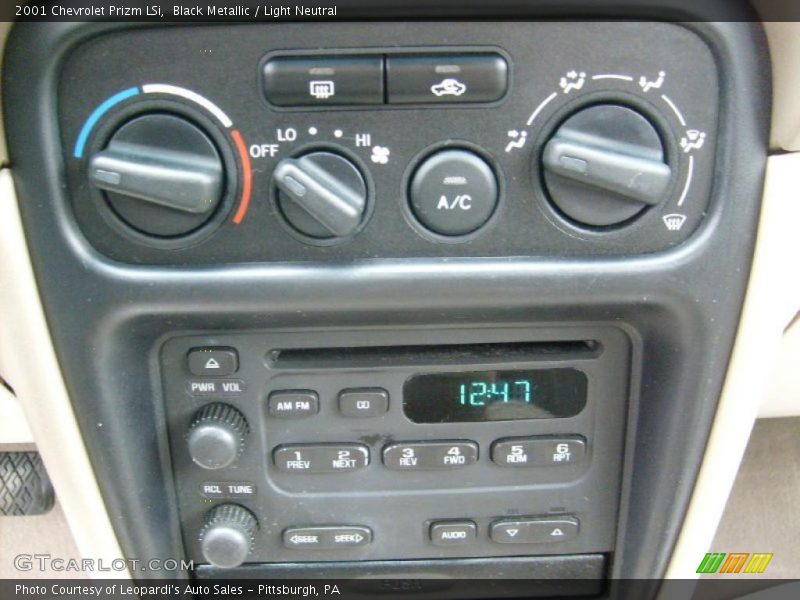 Black Metallic / Light Neutral 2001 Chevrolet Prizm LSi