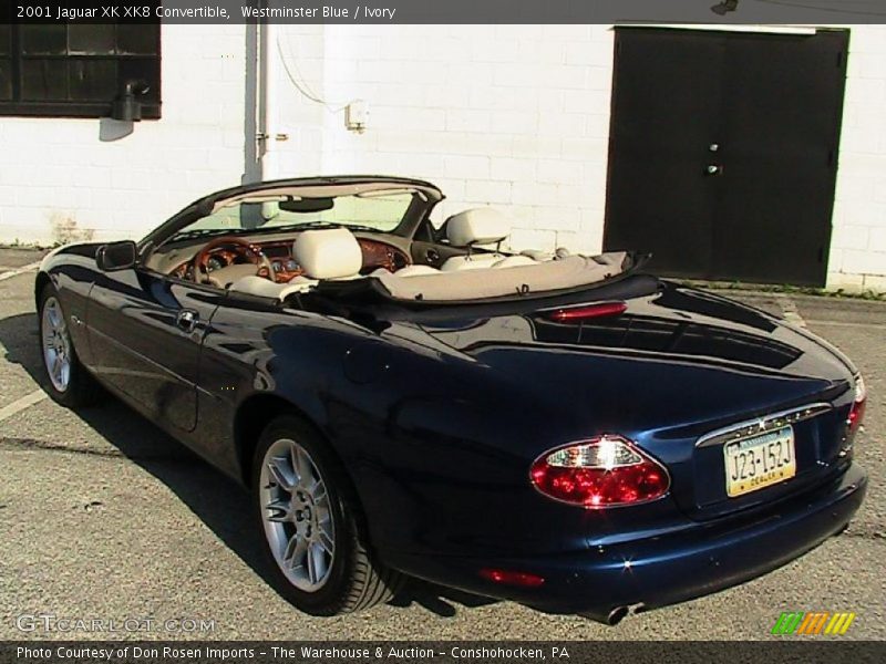 Westminster Blue / Ivory 2001 Jaguar XK XK8 Convertible