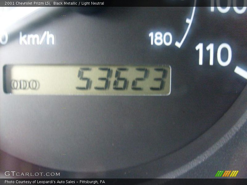 Black Metallic / Light Neutral 2001 Chevrolet Prizm LSi
