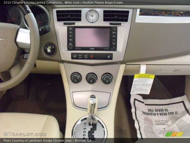 White Gold / Medium Pebble Beige/Cream 2010 Chrysler Sebring Limited Convertible