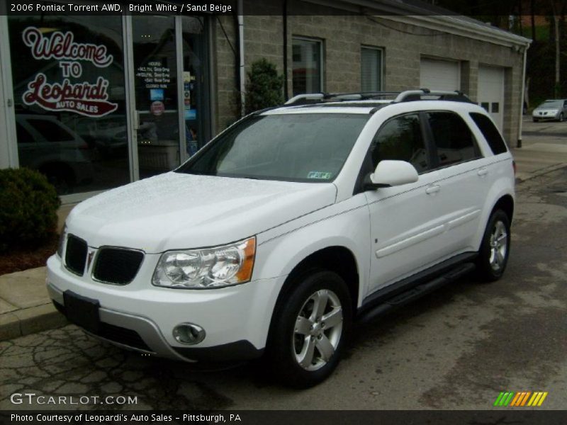 Bright White / Sand Beige 2006 Pontiac Torrent AWD