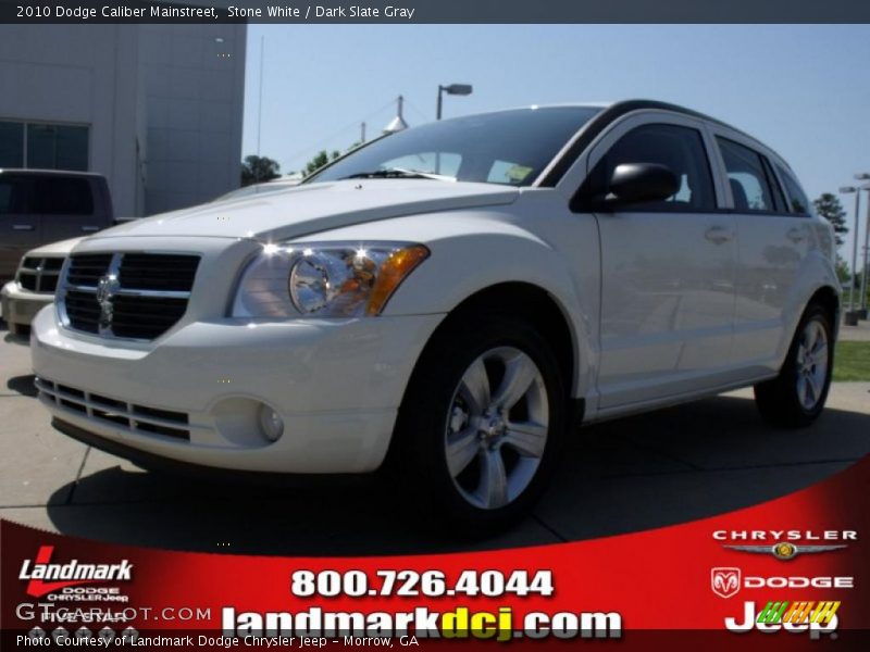Stone White / Dark Slate Gray 2010 Dodge Caliber Mainstreet