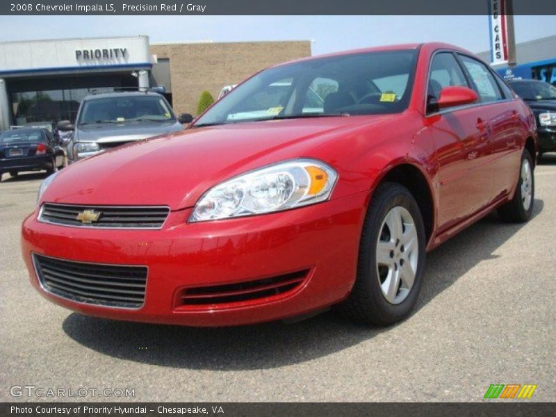 Precision Red / Gray 2008 Chevrolet Impala LS