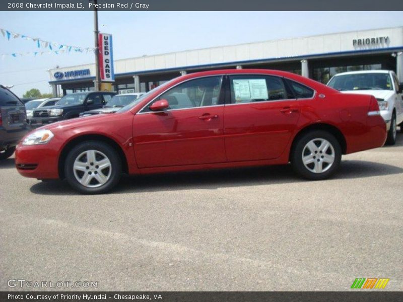 Precision Red / Gray 2008 Chevrolet Impala LS