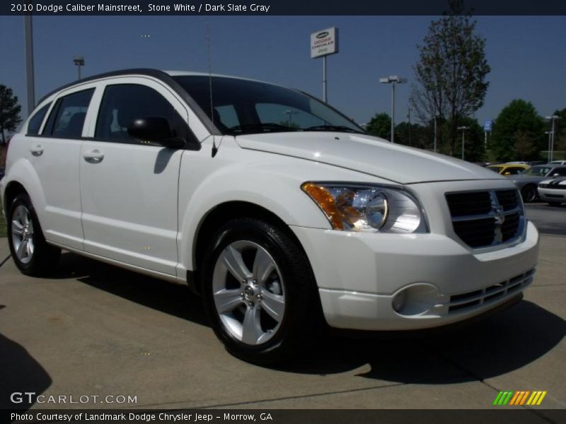 Stone White / Dark Slate Gray 2010 Dodge Caliber Mainstreet