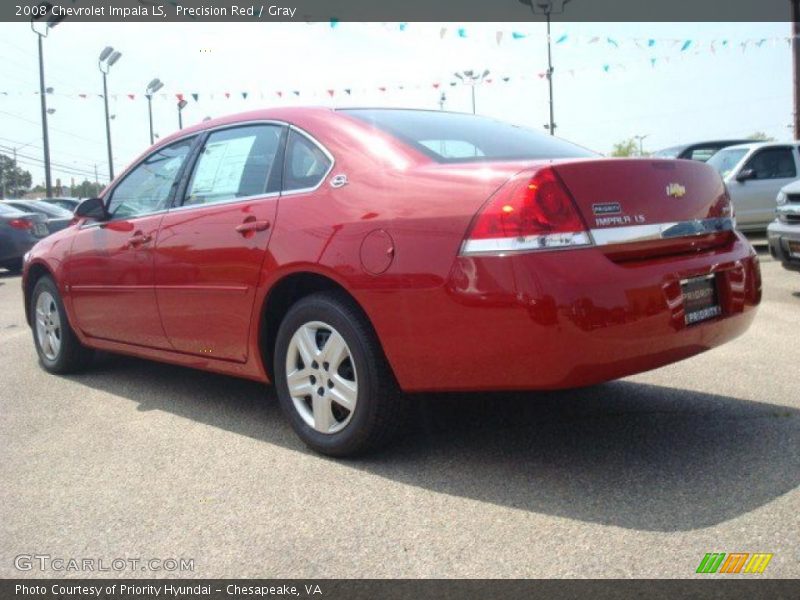 Precision Red / Gray 2008 Chevrolet Impala LS