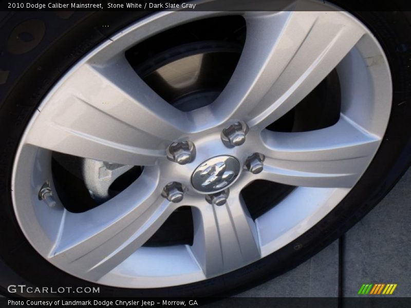 Stone White / Dark Slate Gray 2010 Dodge Caliber Mainstreet