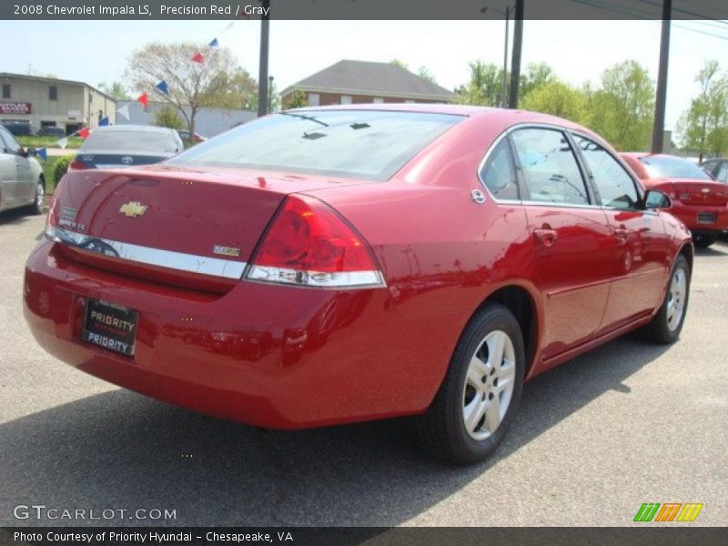 Precision Red / Gray 2008 Chevrolet Impala LS