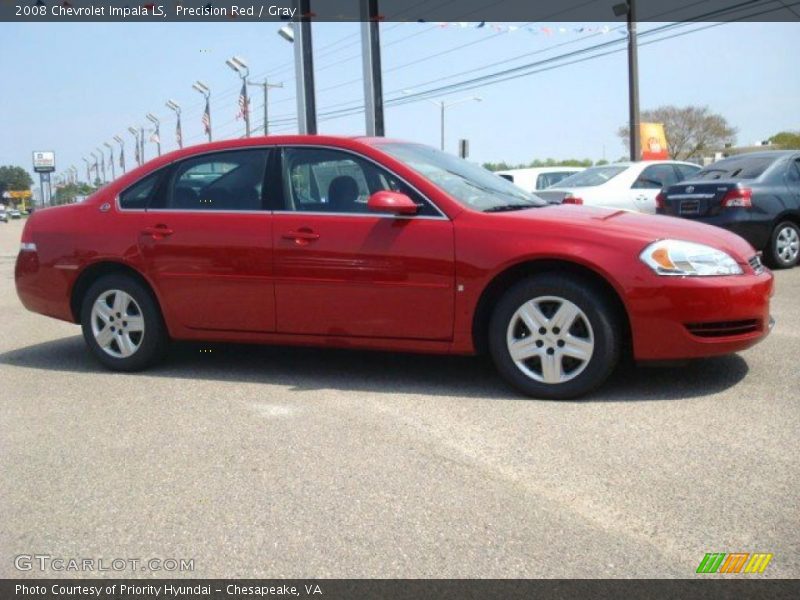 Precision Red / Gray 2008 Chevrolet Impala LS