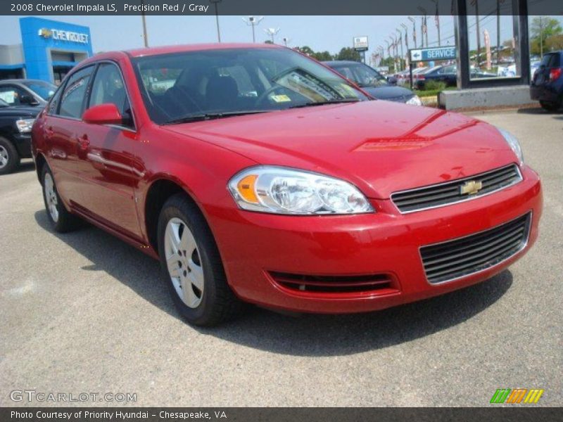 Precision Red / Gray 2008 Chevrolet Impala LS